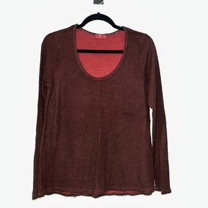 CP Shades Scooped Neck Long Sleeve Shirt